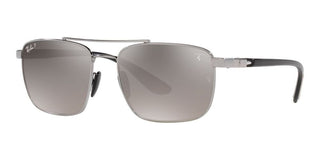 Ray-Ban RB 3715M unisex Silver Visor Sunglasses