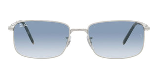 Ray-Ban RB 3717 unisex Silver Squared Sunglasses