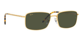 Ray-Ban RB 3717 unisex Gold Squared Sunglasses