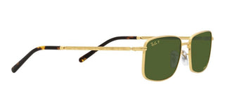 Ray-Ban RB 3717 unisex Gold Squared Sunglasses