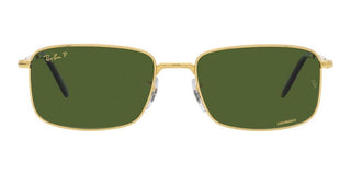 Ray-Ban RB 3717 unisex Gold Squared Sunglasses