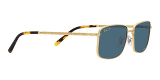 Ray-Ban RB 3717 unisex Gold Squared Sunglasses