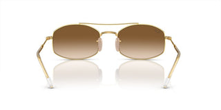 Ray-Ban RB 3719 unisex Gold Pilot Sunglasses