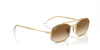 Ray-Ban RB 3719 unisex Gold Pilot Sunglasses