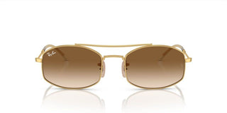 Ray-Ban RB 3719 unisex Gold Pilot Sunglasses