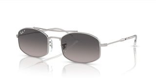 Ray-Ban RB 3719 unisex Silver Pilot Sunglasses