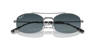 Ray-Ban RB 3719 unisex Silver Pilot Sunglasses