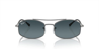 Ray-Ban RB 3719 unisex Silver Pilot Sunglasses