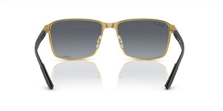 Ray-Ban RB 3721CH unisex Gold Squared Sunglasses