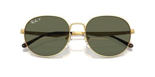 Ray-Ban RB 3727D unisex Gold Round Sunglasses