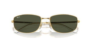 Ray-Ban RB 3732 unisex Gold Geometric Sunglasses