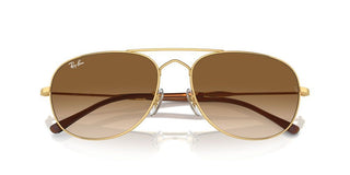 Ray-Ban RB 3735 unisex Gold Pilot Sunglasses