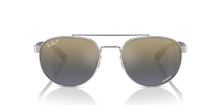 Ray-Ban RB 3736CH unisex Silver Pilot Sunglasses