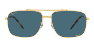 Ray-Ban RB 3796 unisex Gold Geometric Sunglasses