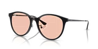 Ray-Ban RB 4334D unisex Black Round Sunglasses