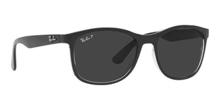 Ray-Ban RB 4374 unisex Black Squared Sunglasses