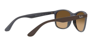 Ray-Ban RB 4374 unisex Brown Squared Sunglasses