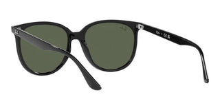 Ray-Ban RB 4378 women Black Squared Sunglasses