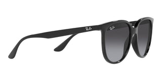 Ray-Ban RB 4378 women Black Squared Sunglasses