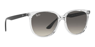 Ray-Ban RB 4378 women Transparent Squared Sunglasses