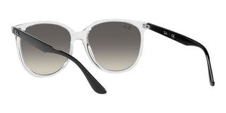 Ray-Ban RB 4378 women Transparent Squared Sunglasses