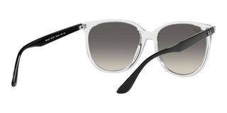 Ray-Ban RB 4378 women Transparent Squared Sunglasses