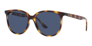 Ray-Ban RB 4378 women Havana Squared Sunglasses