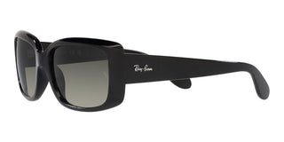 Ray-Ban RB 4389 women Black Squared Sunglasses