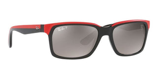 Ray-Ban RB 4393M unisex Red Visor Sunglasses