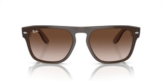 Ray-Ban RB 4407 unisex Brown Squared Sunglasses