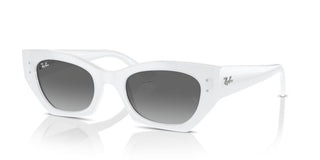 Ray-Ban RB 4430 unisex White Squared Sunglasses