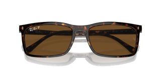 Ray-Ban RB 4435 unisex Havana Squared Sunglasses