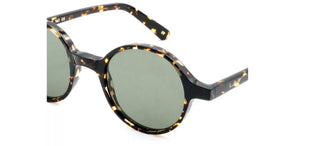 L.G.R REUNION men Havana Round Sunglasses