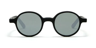 L.G.R REUNION men Black Round Sunglasses