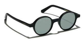 L.G.R REUNION men Black Round Sunglasses