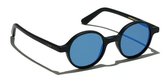 L.G.R REUNION men Black Round Sunglasses