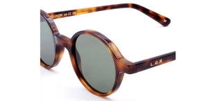 L.G.R REUNION men Havana Round Sunglasses