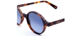 L.G.R REUNION men Havana Round Sunglasses