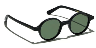 L.G.R REUNION men Black Round Sunglasses