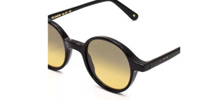 L.G.R REUNION men Black Round Sunglasses