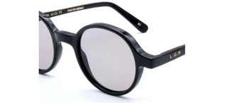 L.G.R REUNION men Black Round Sunglasses