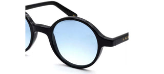 L.G.R REUNION men Black Round Sunglasses