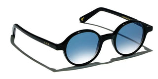 L.G.R REUNION men Black Round Sunglasses