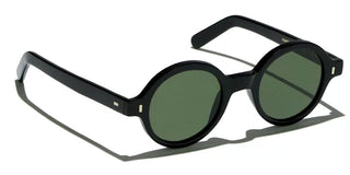 L.G.R REUNION BOLD unisex Black Round Sunglasses