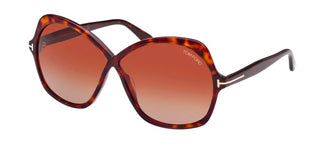 Tom Ford ROSEMIN FT 1013 unisex Havana Butterfly Sunglasses