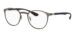 Ray-Ban ROUND RX 6355 unisex Silver Geometric Eyeglasses