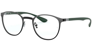 Ray-Ban ROUND RX 6355 unisex Ruthenium Geometric Eyeglasses