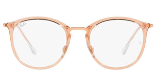 Ray-Ban ROUND RX 7140 women Brown Round Eyeglasses