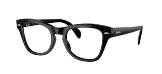 Ray-Ban RX 0707V unisex Black Squared Eyeglasses