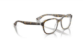 Ray-Ban RX 1627 unisex Havana Squared Eyeglasses